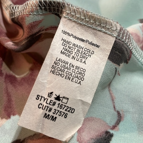 I Joah Pale Blue & Pink Floral Kimono/Cover Up/Cardigan - Picture 6 of 8